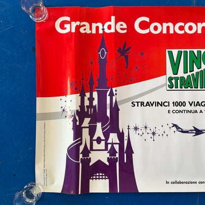Adesivo pubblicitario - Coca-Cola Concorso Euro Disney Alitalia