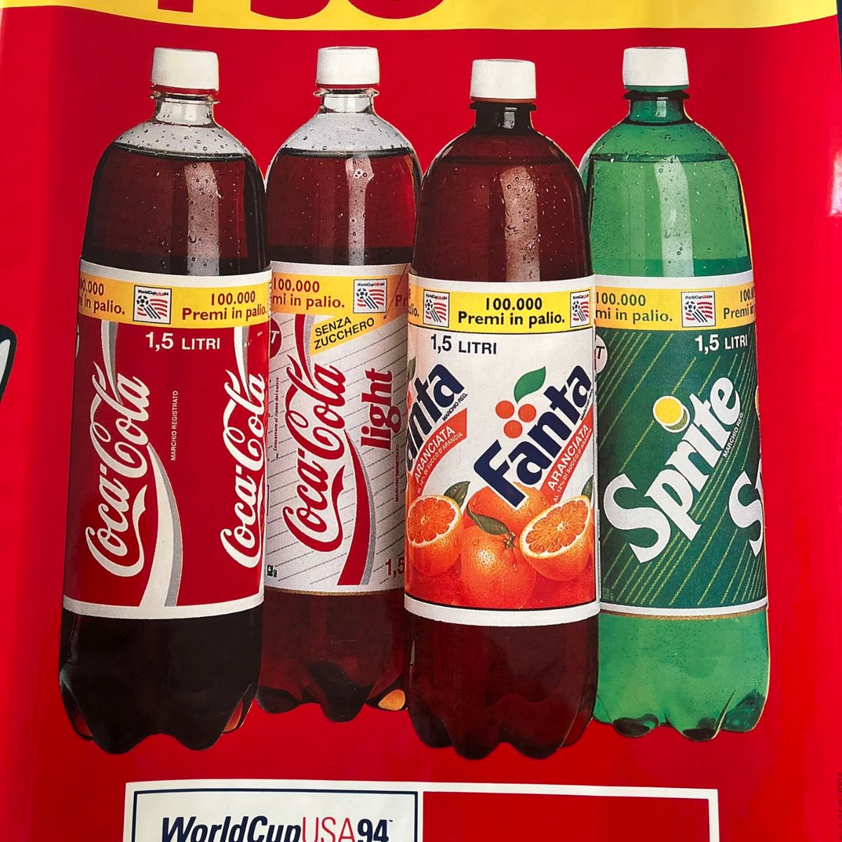 Adesivo pubblicitario - Coca-Cola Fanta Sprite USA '94