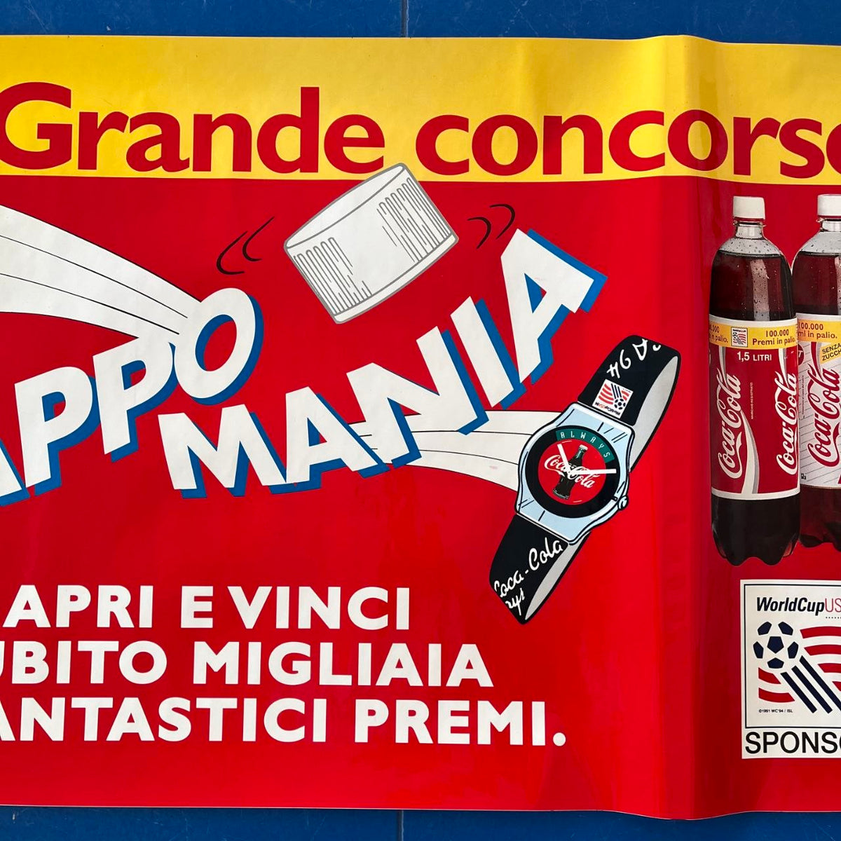 Adesivo pubblicitario - Coca-Cola Fanta Sprite USA '94