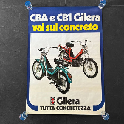 Manifesto pubblicitario - Gilera CBA e CB1 | Anni '70
