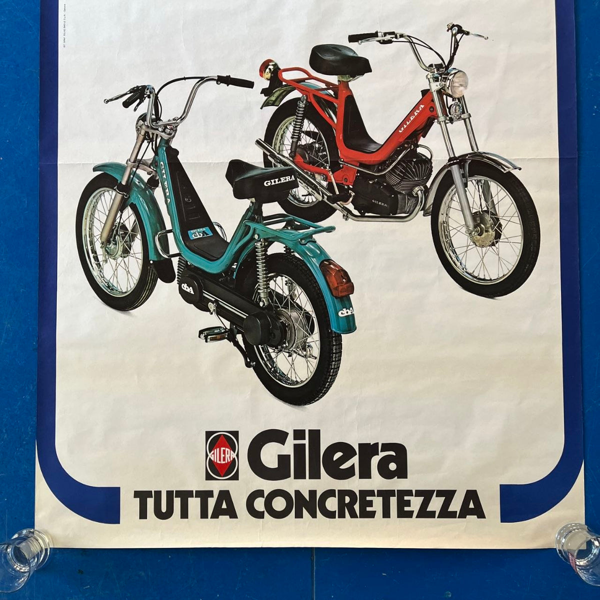 Manifesto pubblicitario - Gilera CBA e CB1 | Anni '70