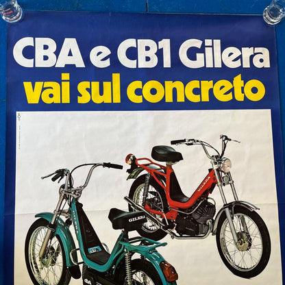 Manifesto pubblicitario - Gilera CBA e CB1 | Anni '70