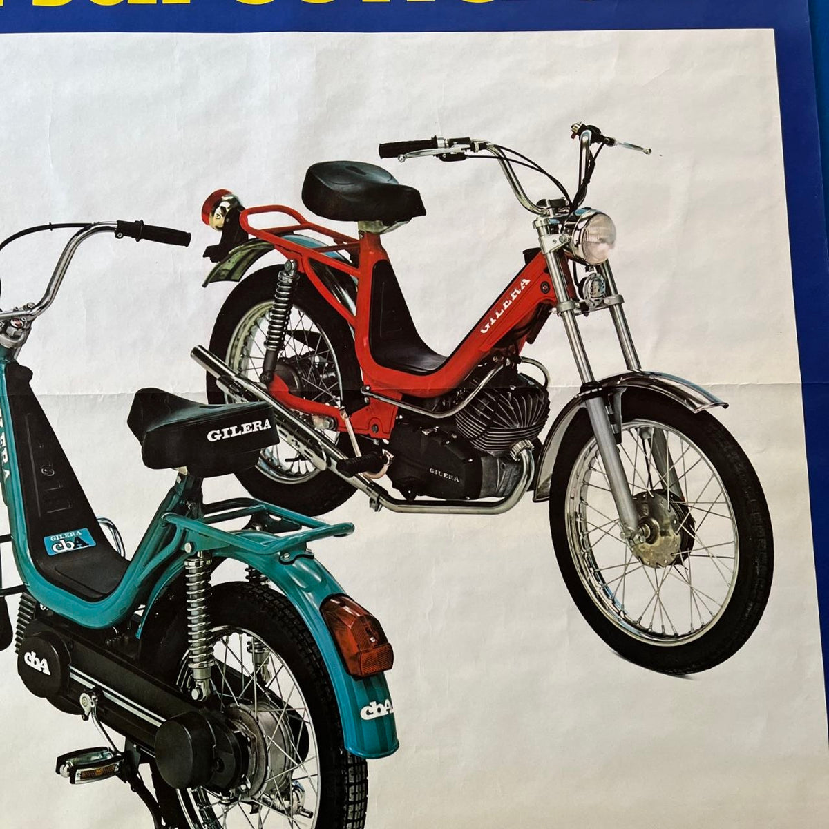 Manifesto pubblicitario - Gilera CBA e CB1 | Anni '70