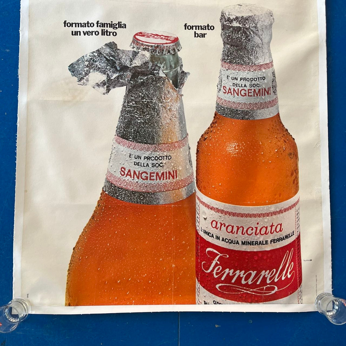 Manifesto pubblicitario - Aranciata Ferrarelle (1970)