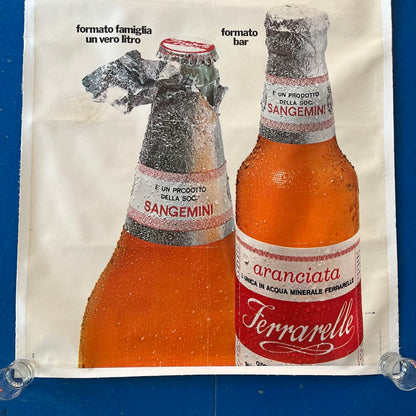Manifesto pubblicitario - Aranciata Ferrarelle (1970)