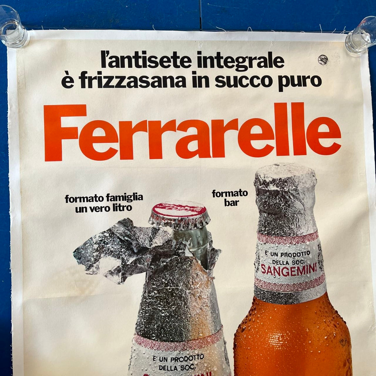 Manifesto pubblicitario - Aranciata Ferrarelle (1970)