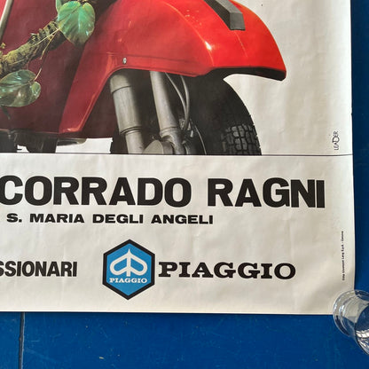 Manifesto pubblicitario - Piaggio Vespa, La Tua Liana Da Città | Anni '80