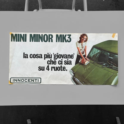Manifesto pubblicitario - Mini Minor MK3 Innocenti | Anni '70