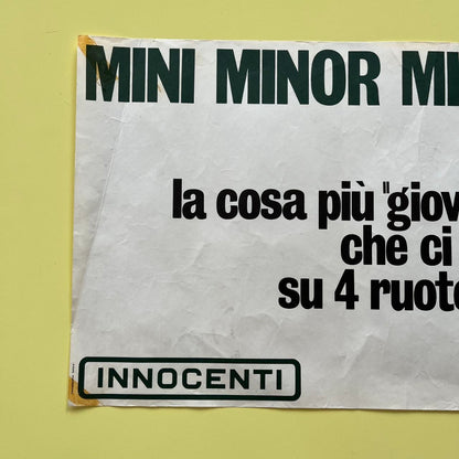 Manifesto pubblicitario - Mini Minor MK3 Innocenti | Anni '70