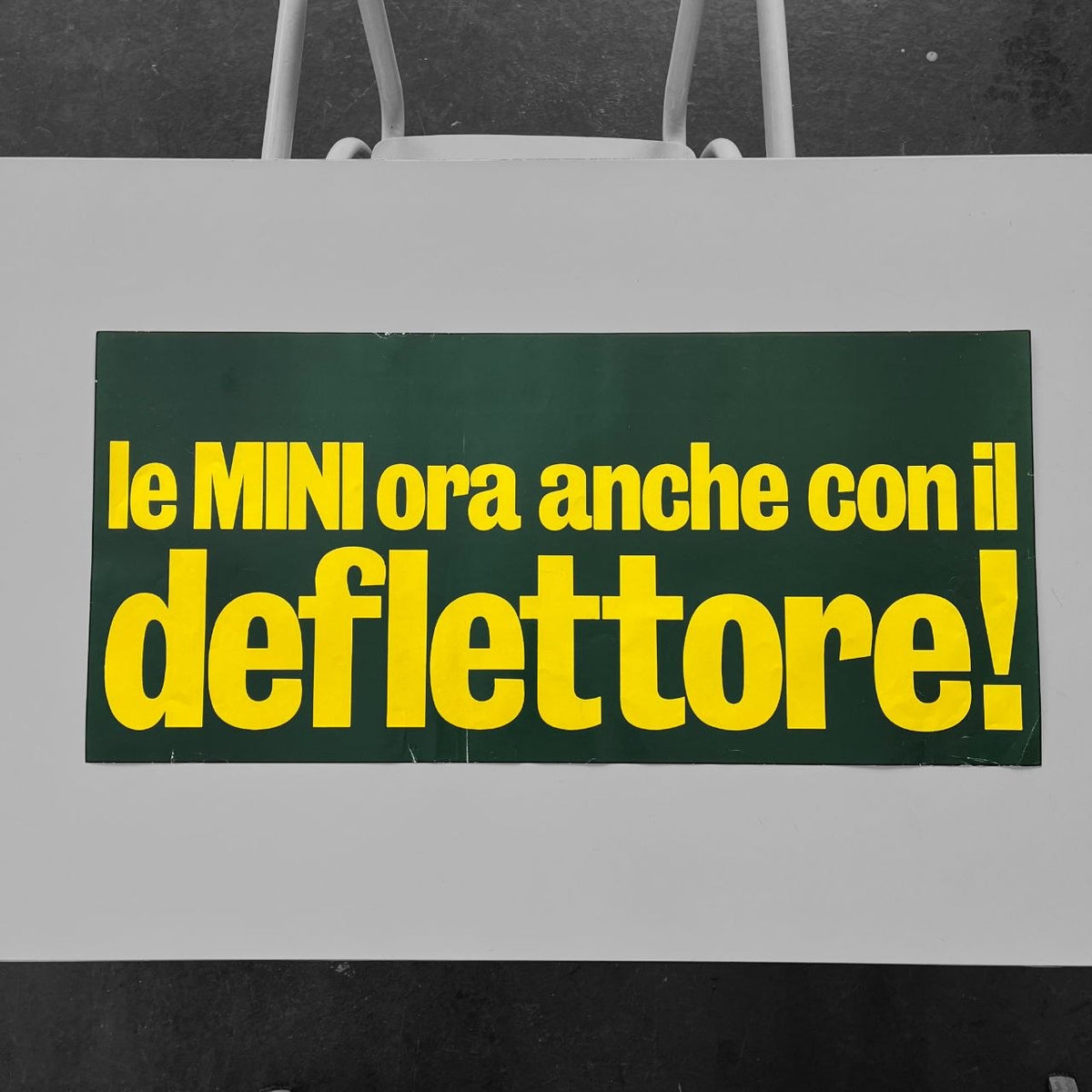 Manifesto pubblicitario - "Le Mini ora anche con il Deflettore" | Anni '70