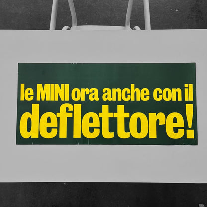 Manifesto pubblicitario - "Le Mini ora anche con il Deflettore" | Anni '70