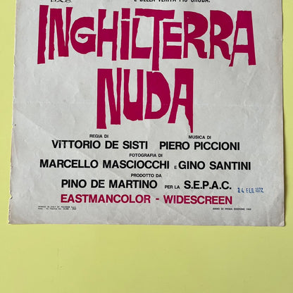 Locandina - Inghilterra Nuda