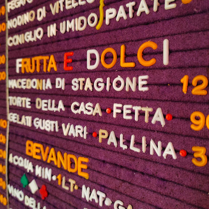 Listino prezzi - Trattoria