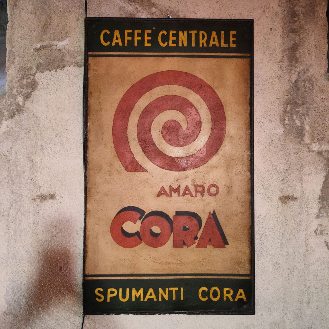 Insegna - Amaro Cora | Anni '50